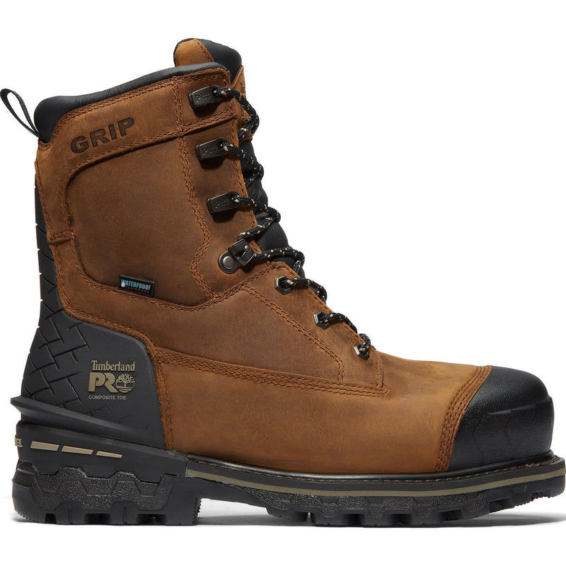 Timberland PRO Boondock HD Men's 8-inch Composite Toe Waterproof Logger Work Boot - profile