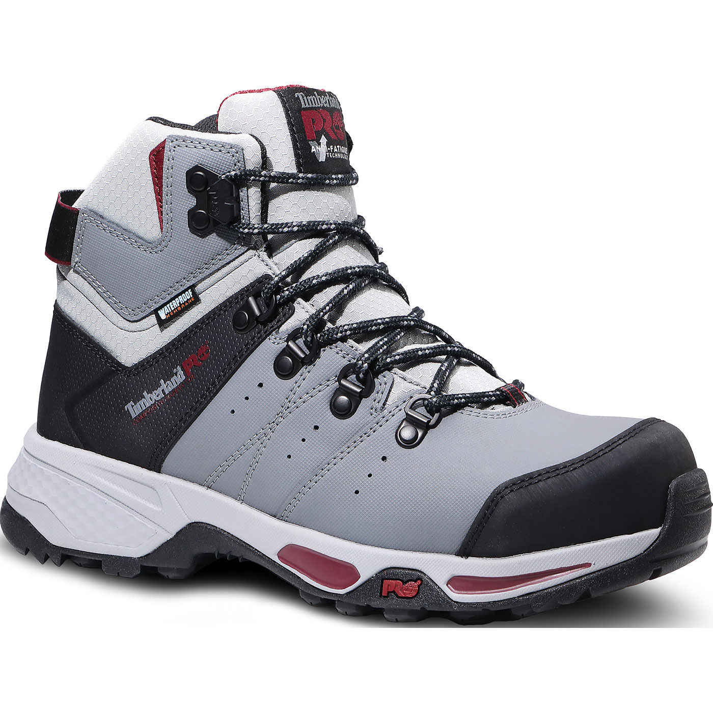 Timberland Gray and Black Hiking Boots with Sturdy Outsole PFAS Free Timberland Pro 6 main image 2