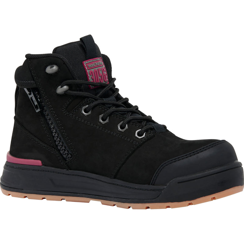Hard Yakka 3056 INT Women's Composite Toe Static-Dissipative Puncture-Resisting Side Zip Work Hiker - profile