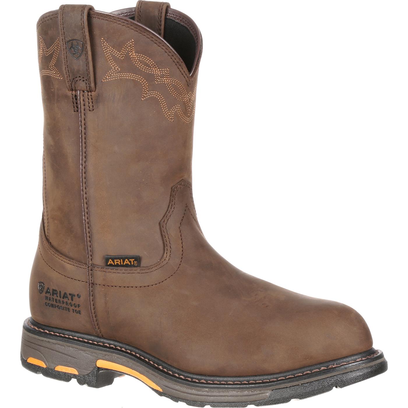 Ariat WorkHog H2O Composite Toe Waterproof Western Work Boot - main