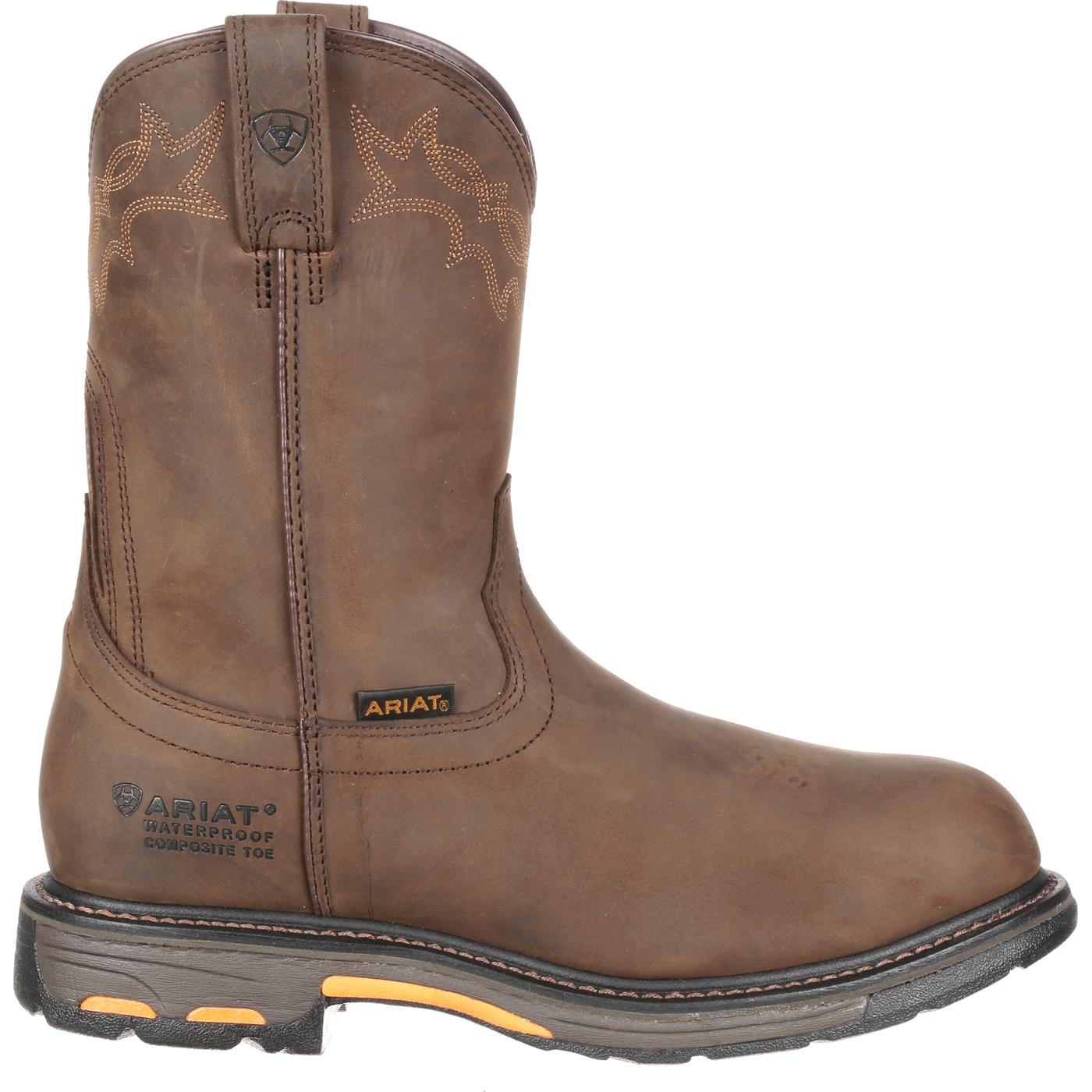Ariat WorkHog H2O Composite Toe Waterproof Western Work Boot - profile