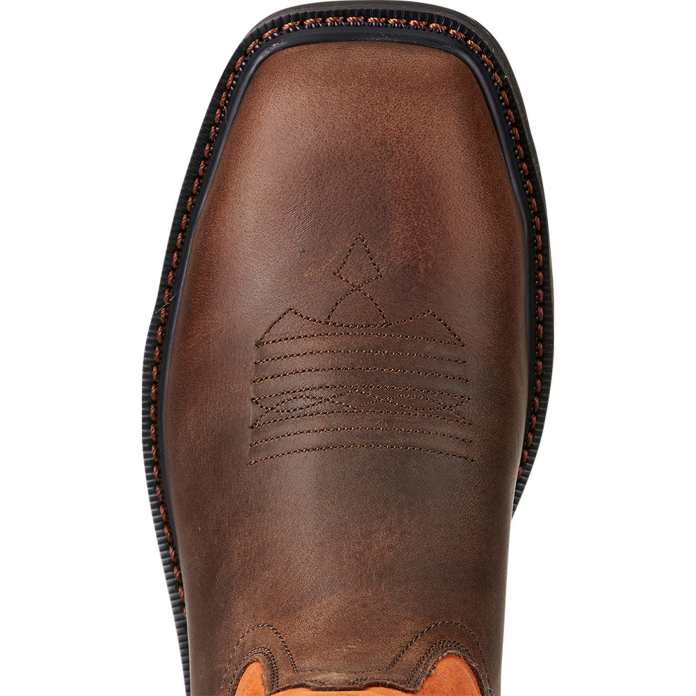 Ariat Groundbreaker Men's Steel Toe Pull-On Western Work Boot - birdseye