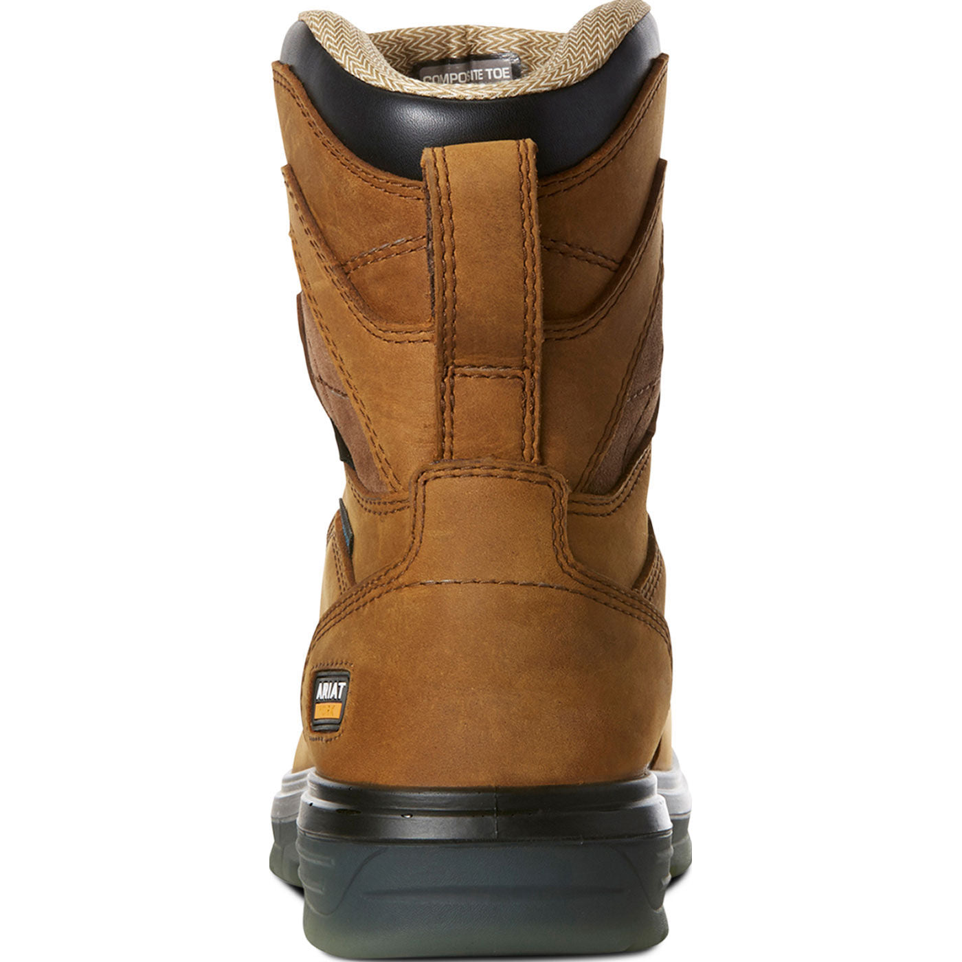 Ariat Turbo Men's 8-inch Carbon Toe Electrical Hazard Waterproof Work Boot - back