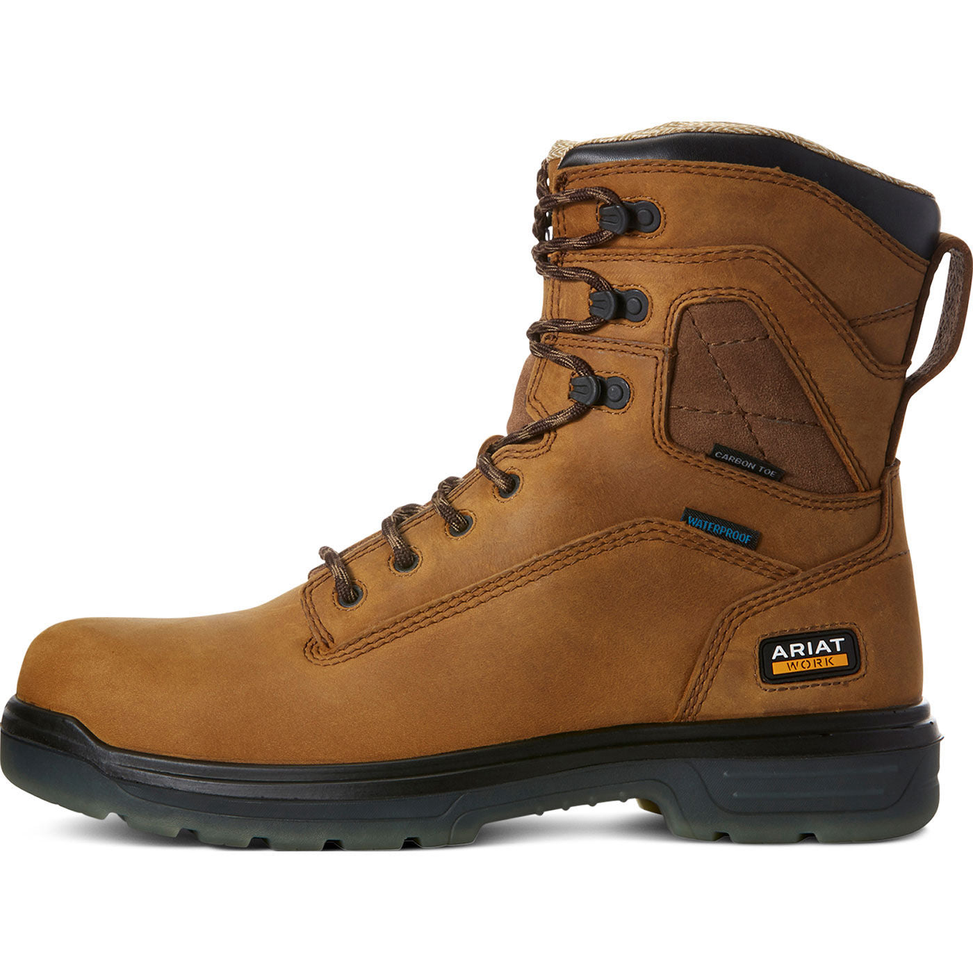 Ariat Turbo Men's 8-inch Carbon Toe Electrical Hazard Waterproof Work Boot - profile