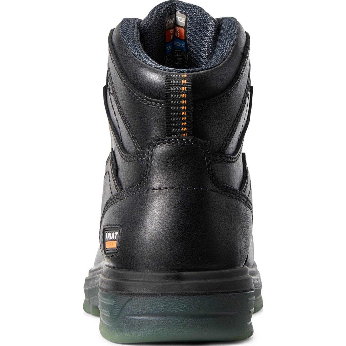 Ariat Turbo Men's CSA Carbon Toe Electrical Hazard Puncture-Resistant Waterproof Work Boot - back