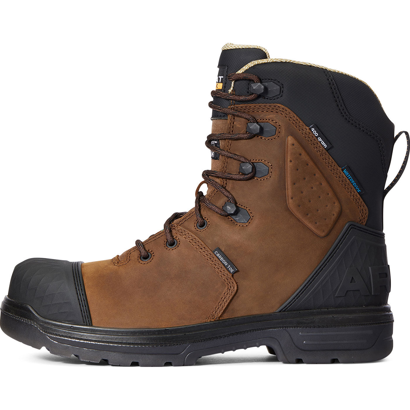 Ariat Turbo Outlaw CSA Men's 8-inch Carbon Toe 400G Insulated Waterproof Work Boot - profile