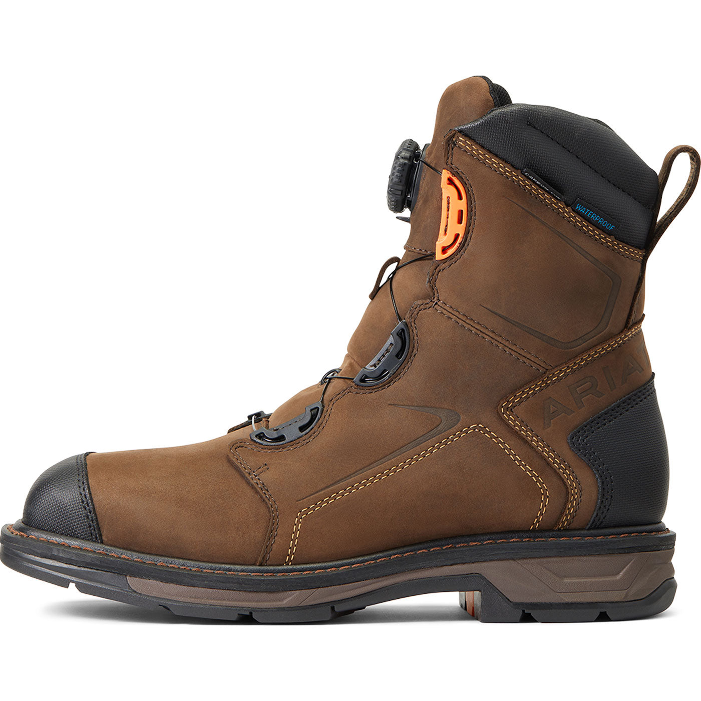 Ariat WorkHog XT BOA Men's 8-inch Carbon Nano Toe Electrical Hazard Waterproof Work Boot - profile