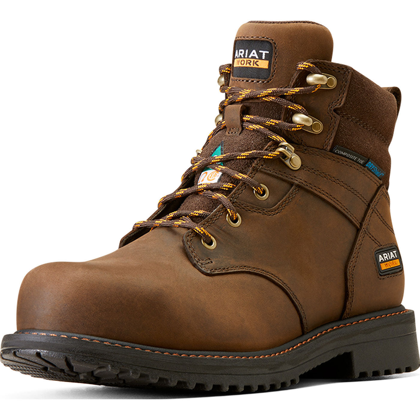 Ariat RigTEK CSA Men's 6-inch Composite Toe Electrical Hazard Puncture-Resisting Waterproof Work Boot - profile