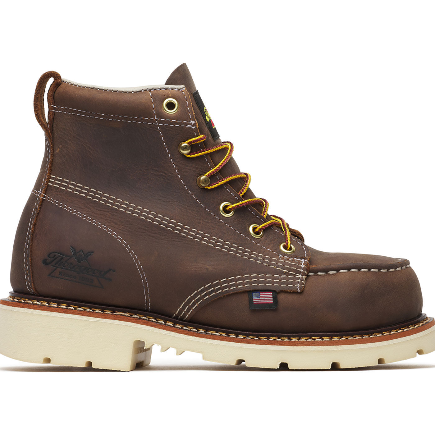 Thorogood American Heritage Women's 6-inch Steel Toe Electrical Hazard Work Boot - profile