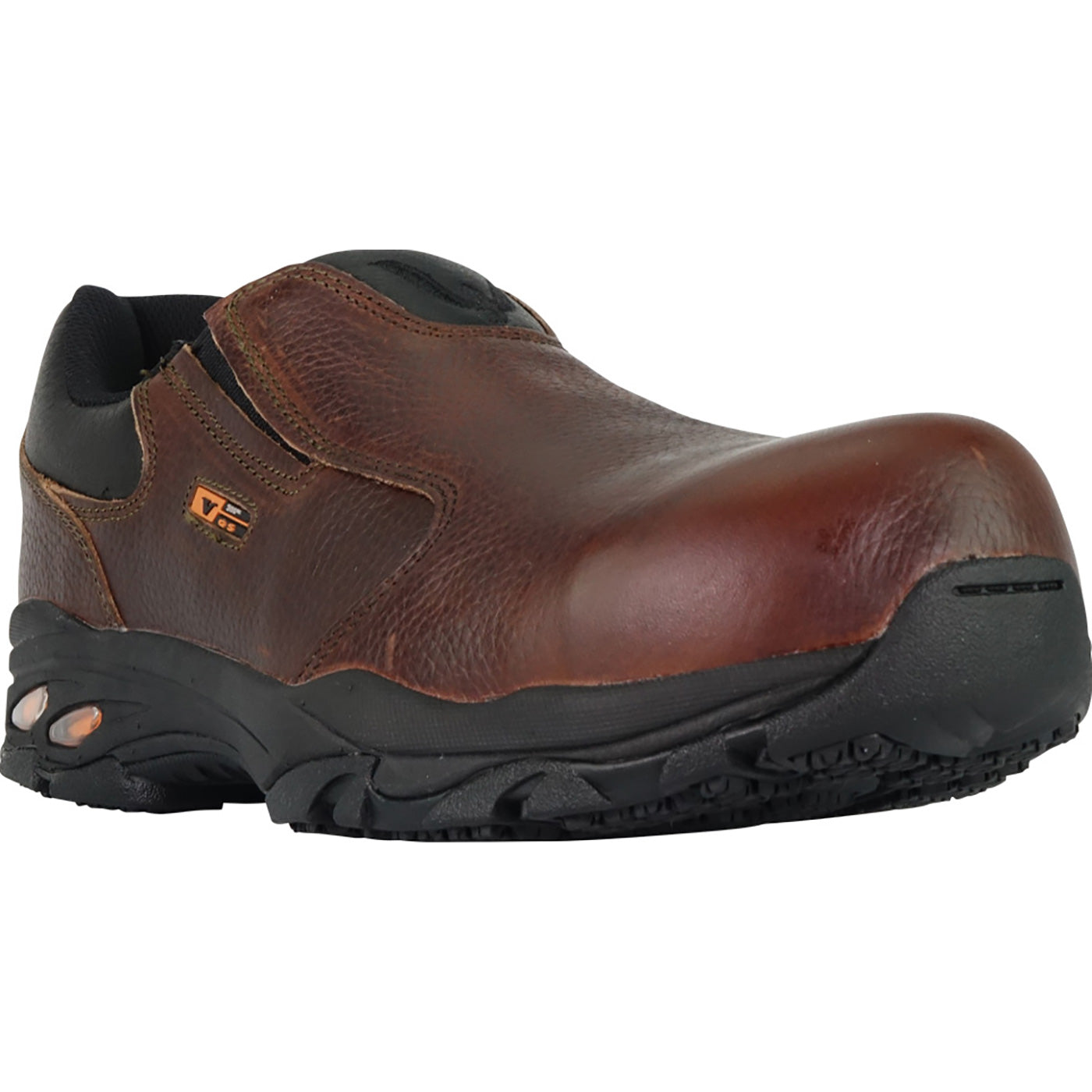 Thorogood VGS-300 ASR Unisex Composite Toe Static-Dissipative Leather Slip-On Work Shoe - front