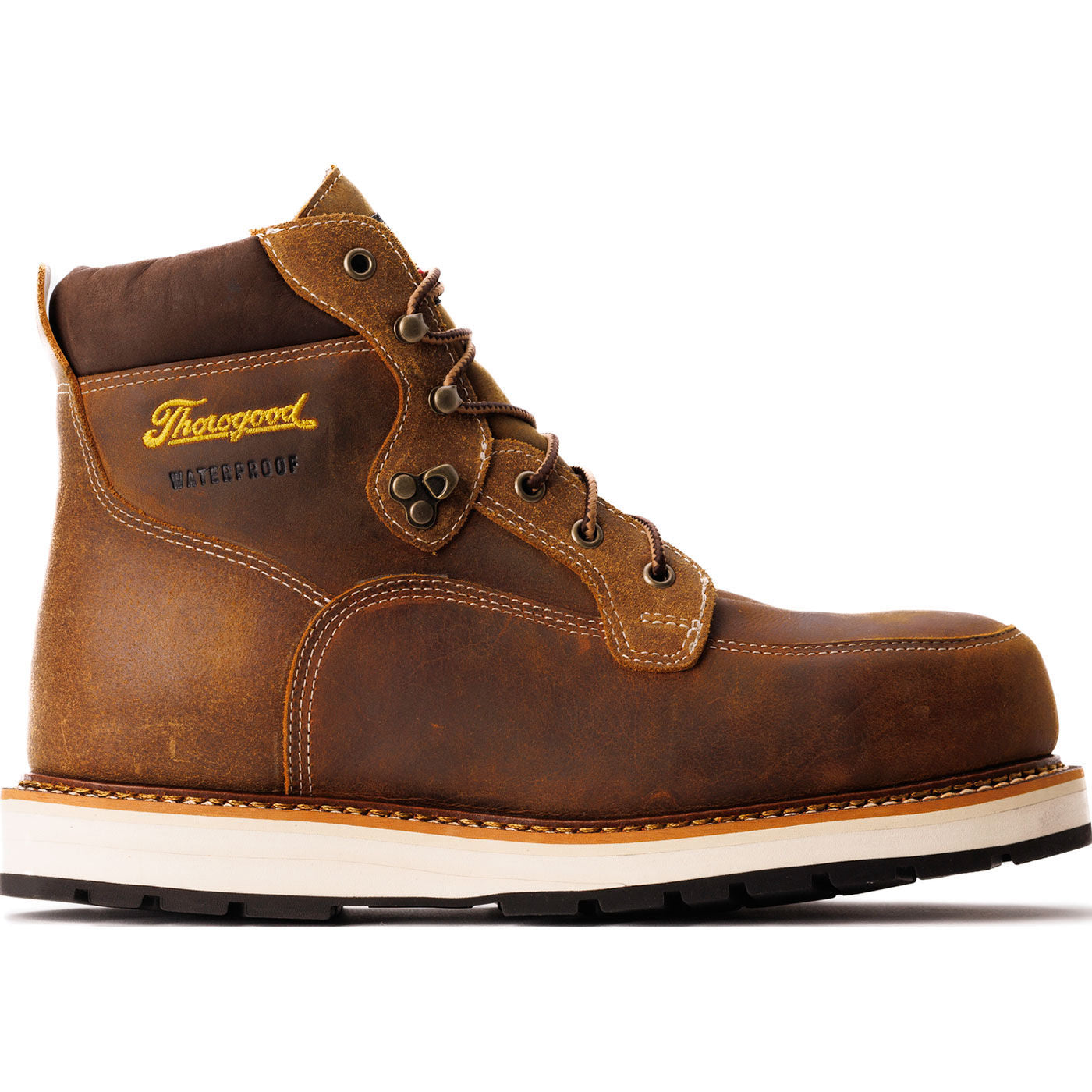 Thorogood Iron River Men's Composite Toe Electrical Hazard Waterproof Wedge Work Boot - profile