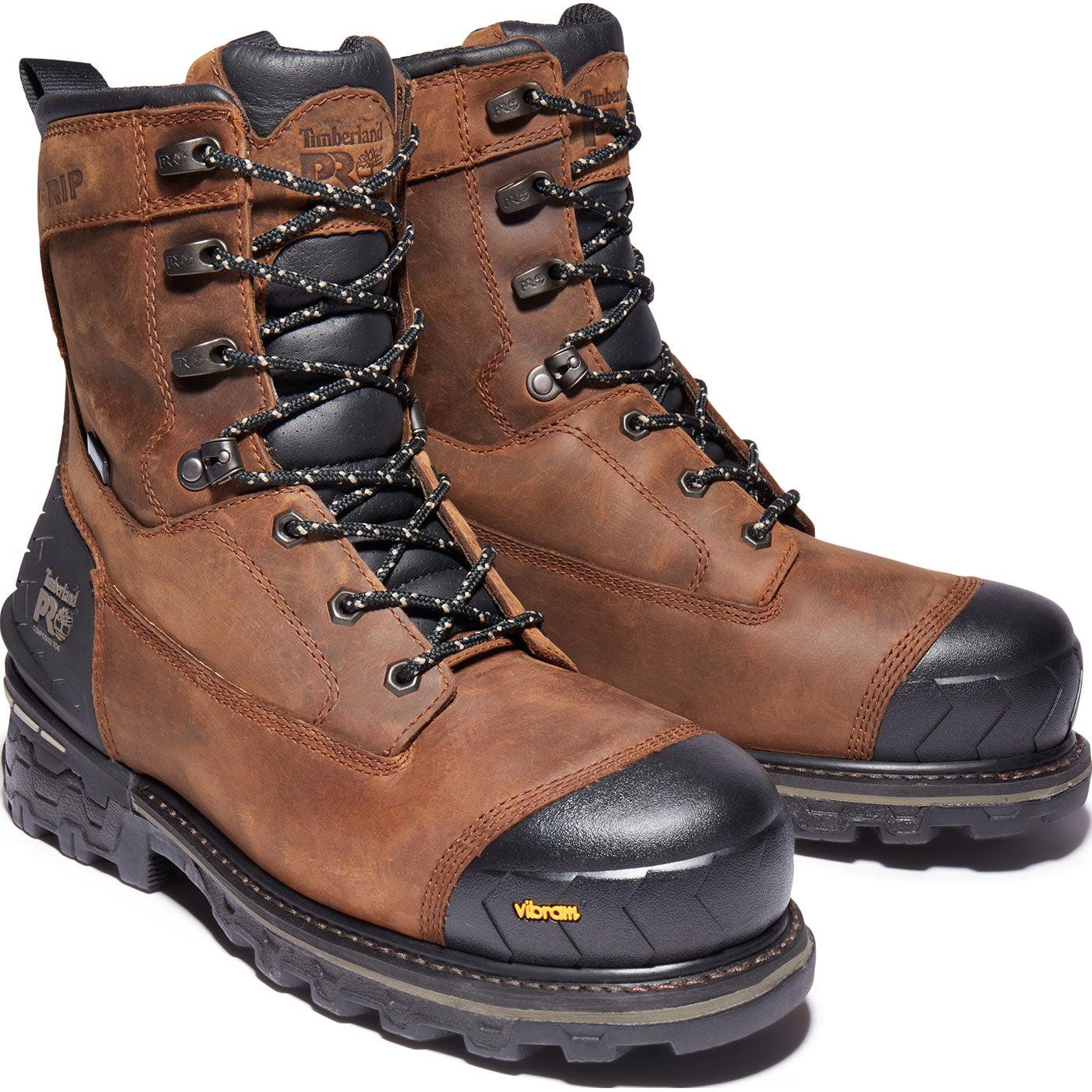 Timberland PRO Boondock HD Men's 8-inch Composite Toe Waterproof Logger Work Boot - front