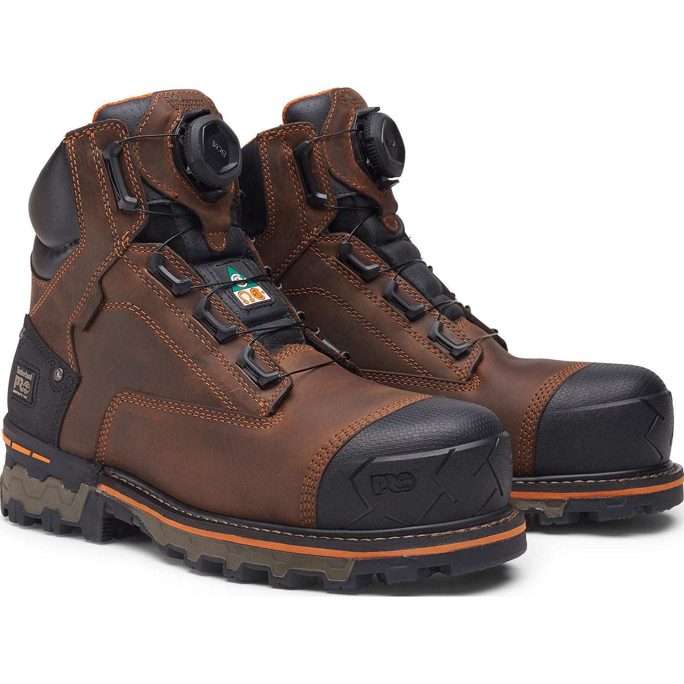 Timberland PRO Boondock CSA BOA Men's 6-inch Composite Toe Puncture-Resisting Waterproof Work Boot - front