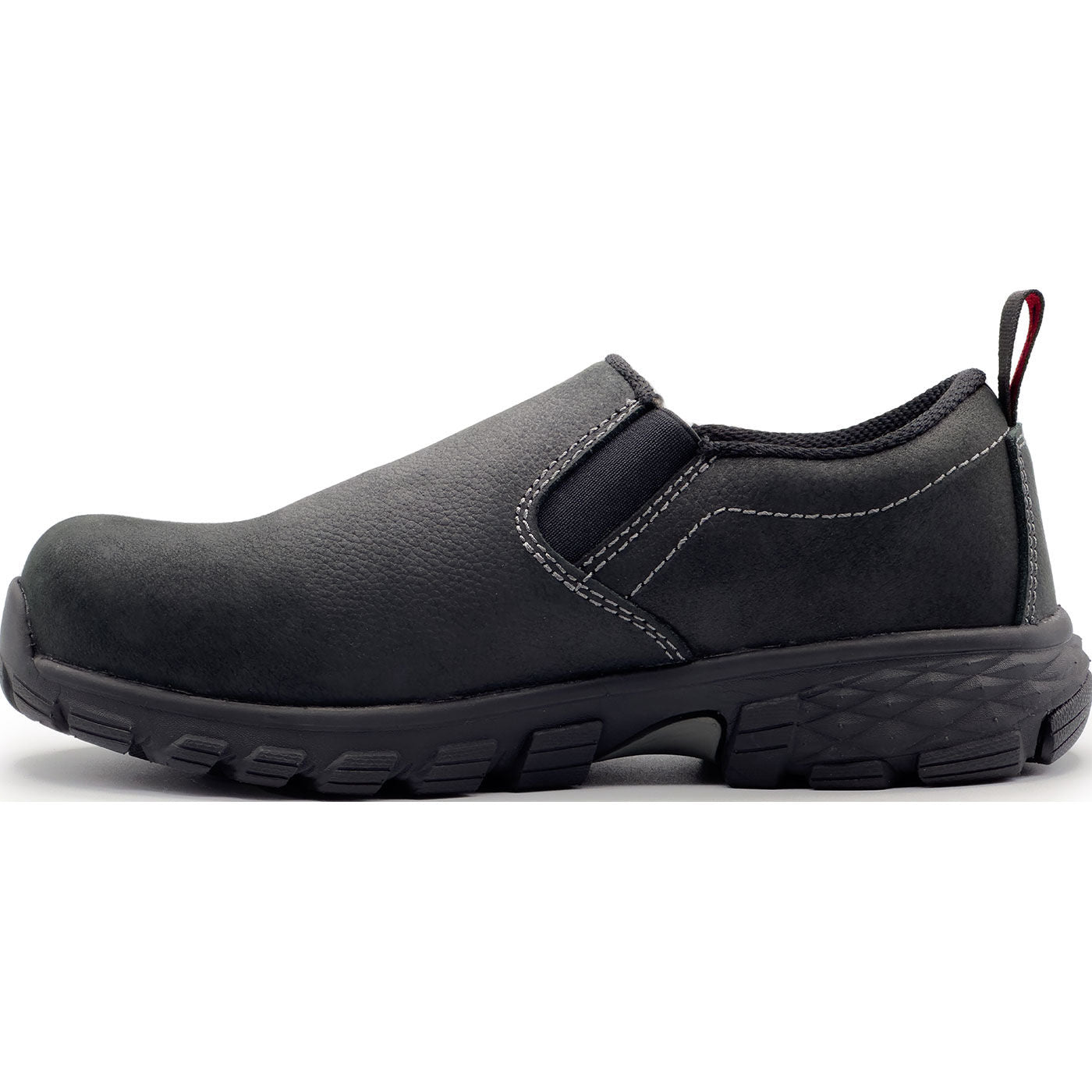 Avenger Flight Women's Composite Toe Static-Dissipative Slip-On Leather Work Shoe - profile