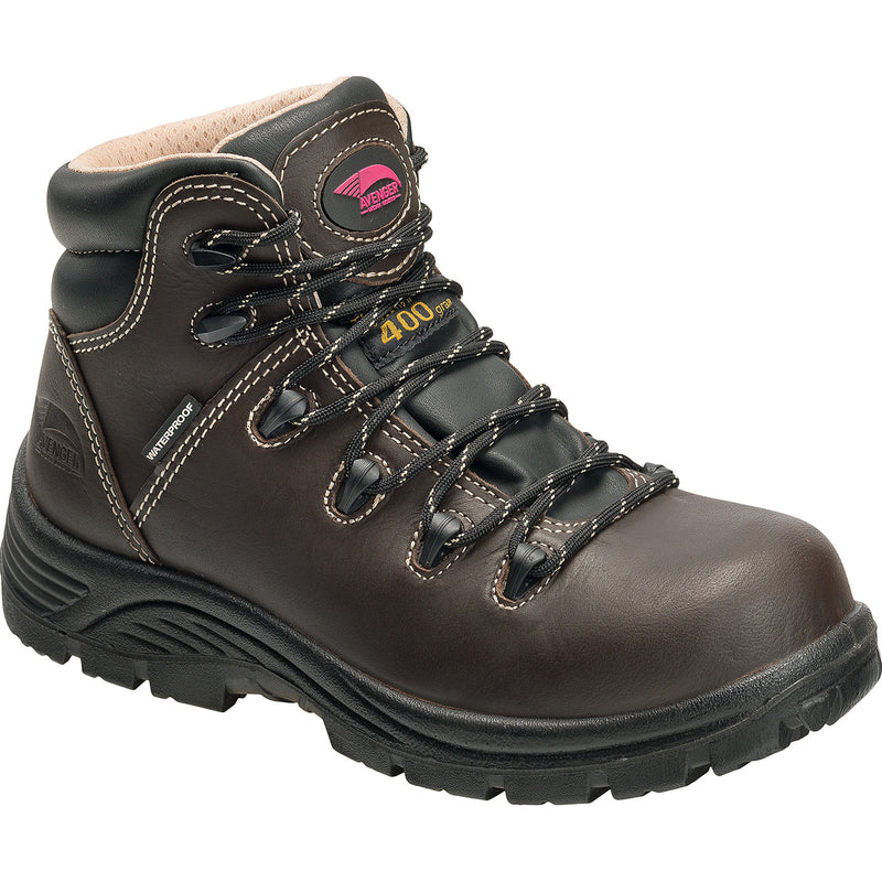 Avenger Framer Women's 5 inch Composite Toe Puncture Resistant 400G Insulated Waterproof Work Boot - main