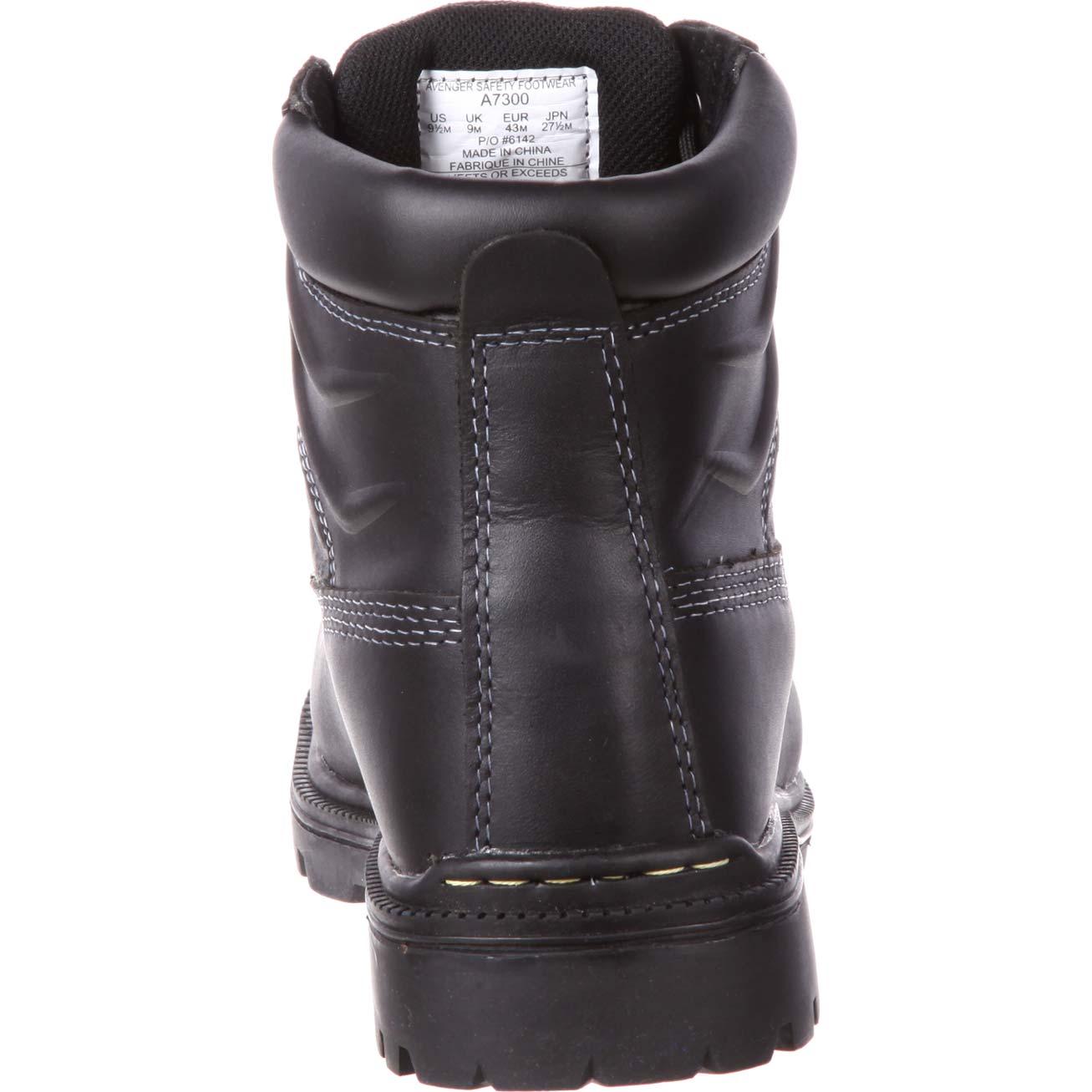 Avenger Steel Toe Internal Met Guard Work Boot - back