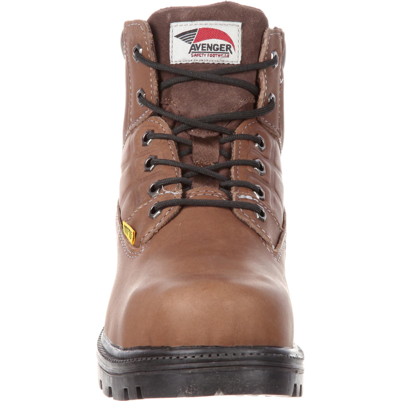 Avenger Steel Toe Internal Metatarsal Guard Work Boot - front