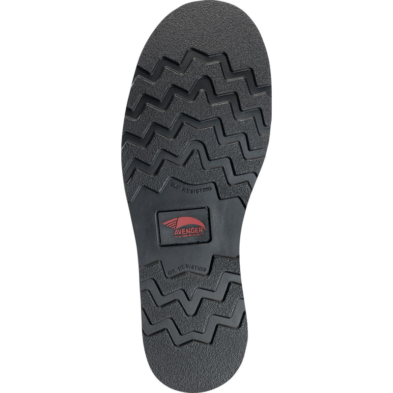 Avenger Wedge Men's Moc Carbon Nano Toe Electrical Hazard Waterproof Work Boot - outsole