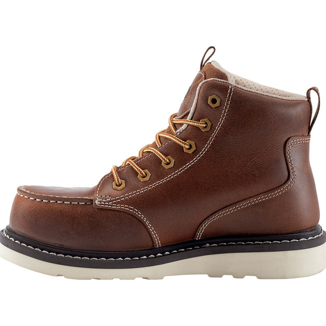 Avenger Wedge Women's Moc Carbon Nanofiber Toe Electrical Hazard Waterproof Work Boot - profile