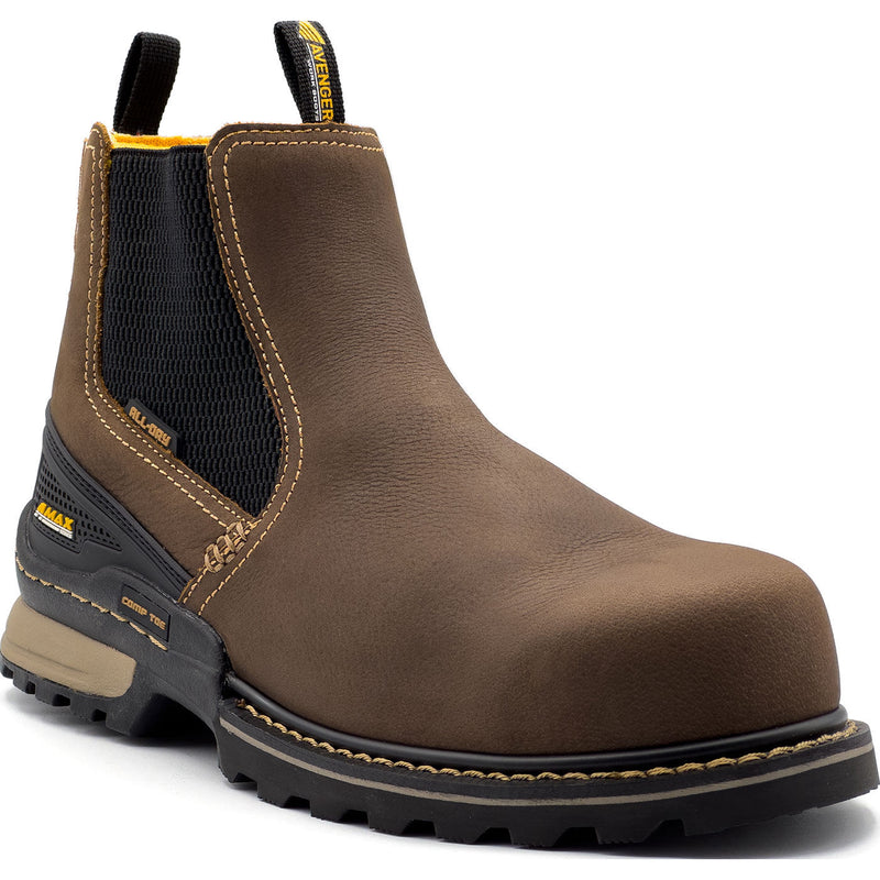Avenger A-Max Dozer Men's Composite Toe Electrical Hazard Waterproof Chelsea Pull-on Work Boot - main