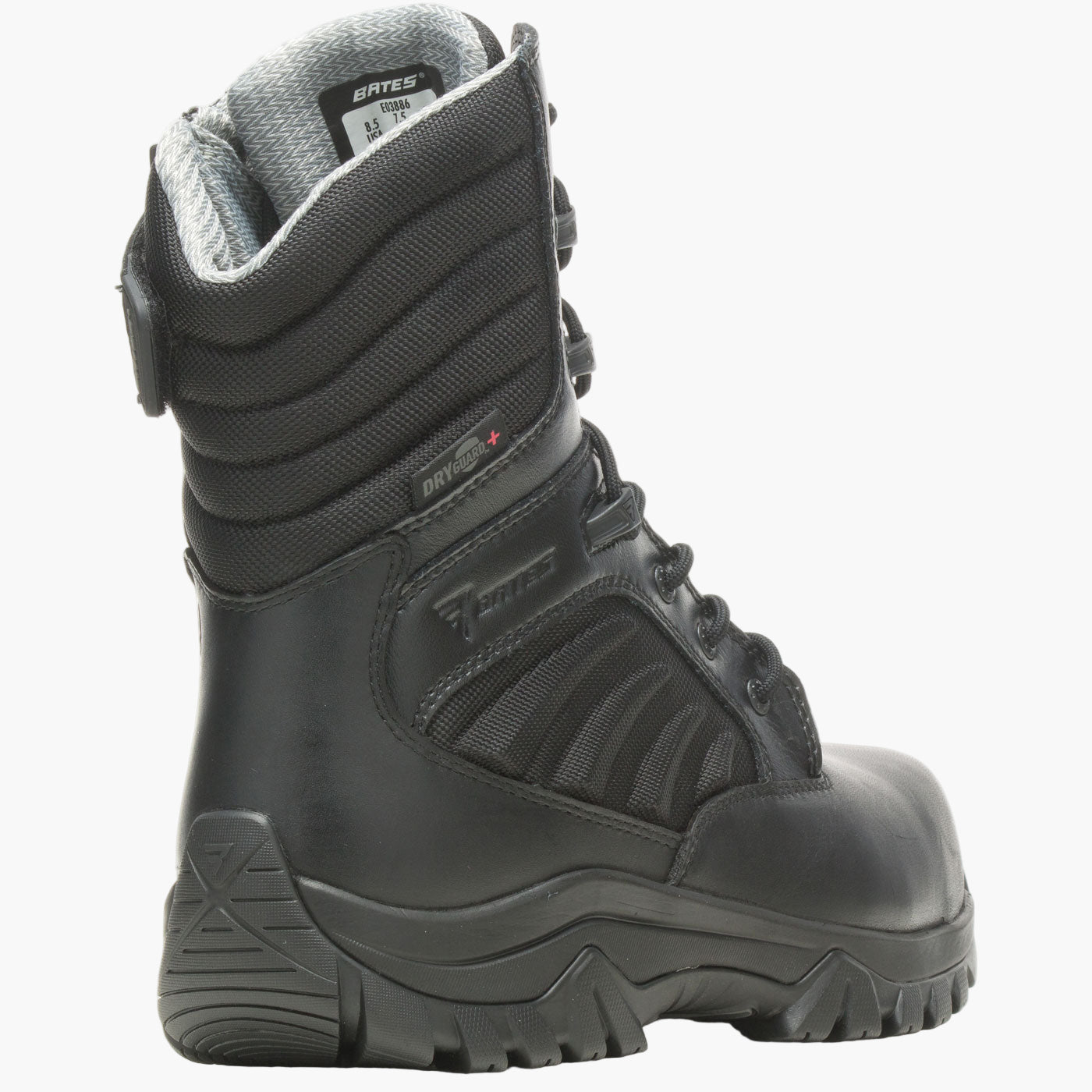 Bates GX X2 Tall Men's 8-inch Carbon Nano Toe Waterproof Zipper Duty Boot