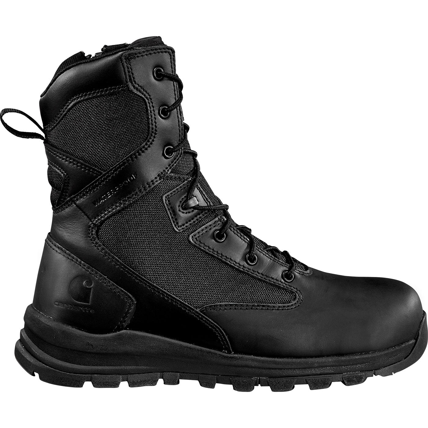 Carhartt Gilmore Men's 8-inch Carbon Nano Toe Electrical Hazard Waterproof Zipper Uniform Boot - profile