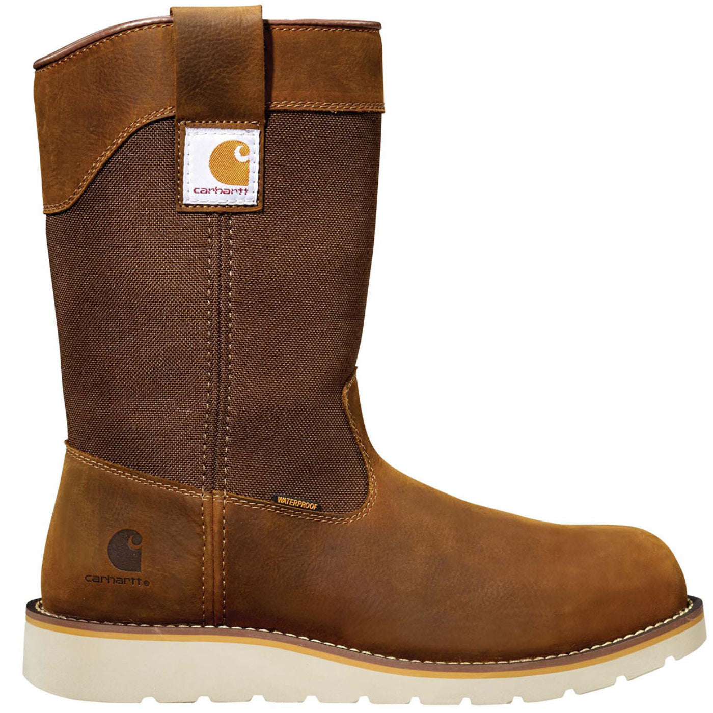 Carhartt Men's Wedge Men's 10-inch Steel Toe Electrical Hazard Waterproof Pull-On Work Boot - profile