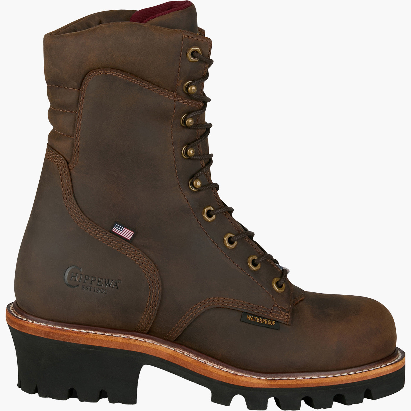 Chippewa Super Logger Men's 9-inch Steel Toe Electrical Hazard Waterproof Work Boot