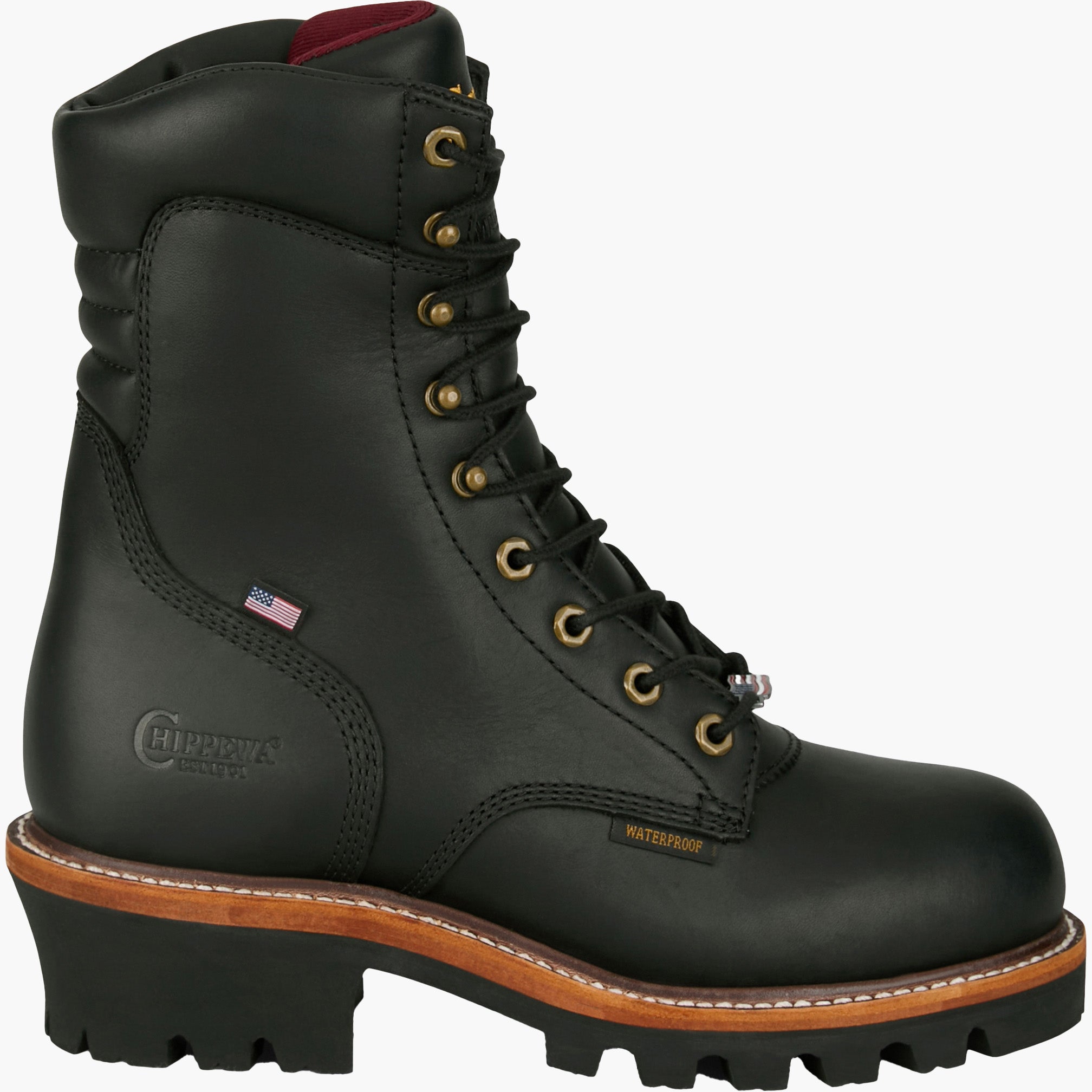 Chippewa Super Logger Men's 9-inch Steel Toe Electrical Hazard Waterproof Insulated Work Boot