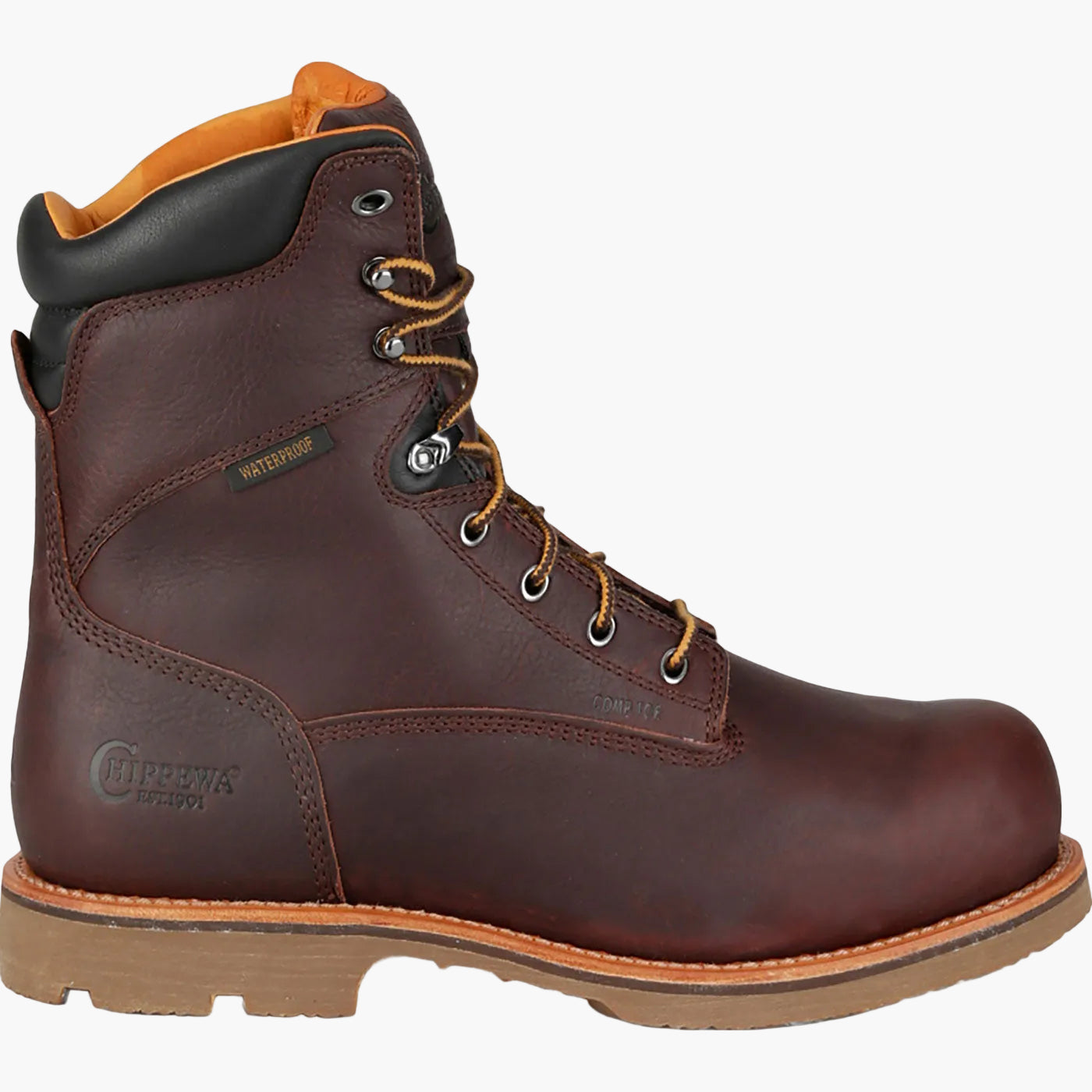 Chippewa Serious+ Men's 8-inch Internal Met Carbon Nano Toe Puncture-Resisting Waterproof Work Boot