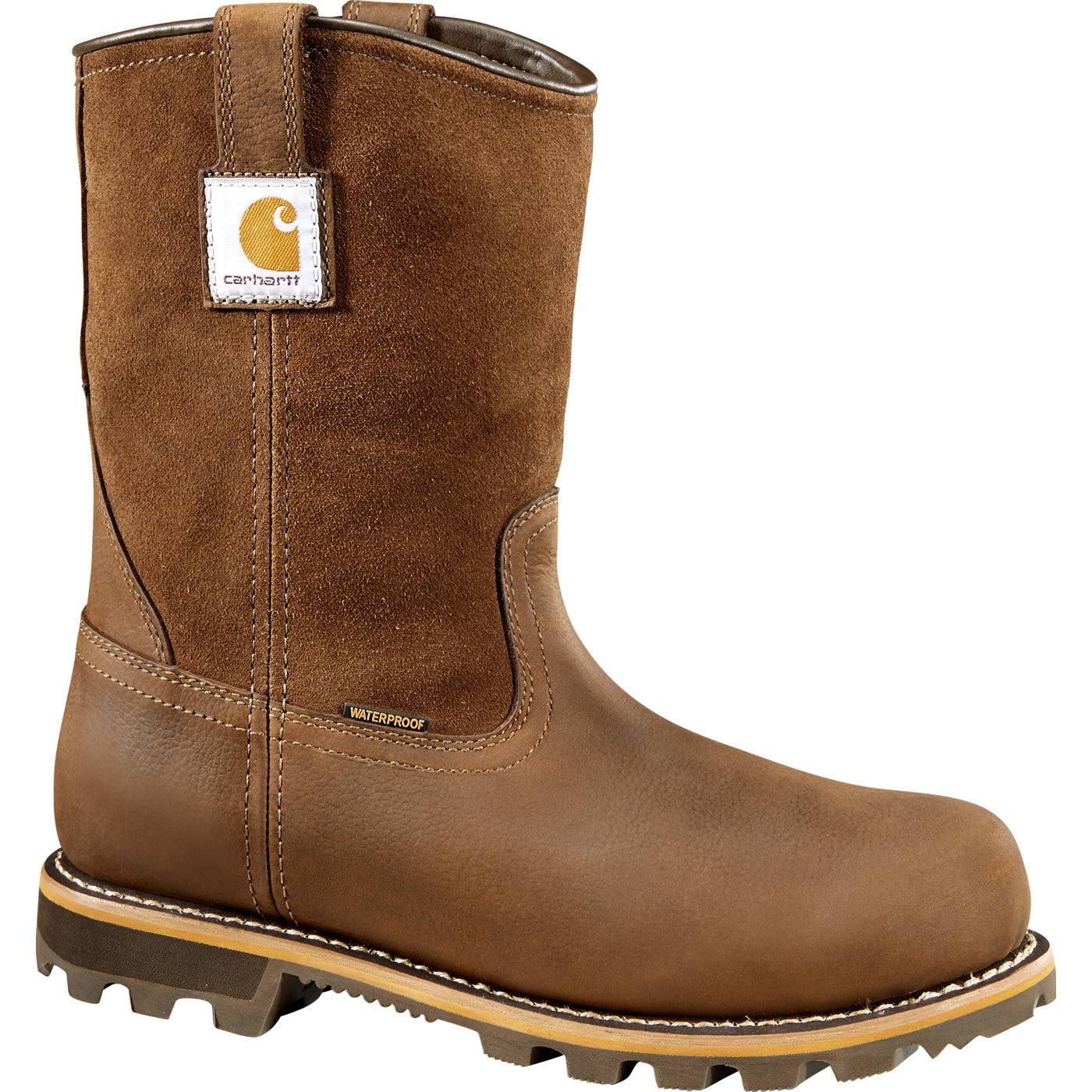 Carhartt Traditional Welt Men's Carbon Nano Toe Electrical Hazard Waterproof Pull-on Work Boots - profile