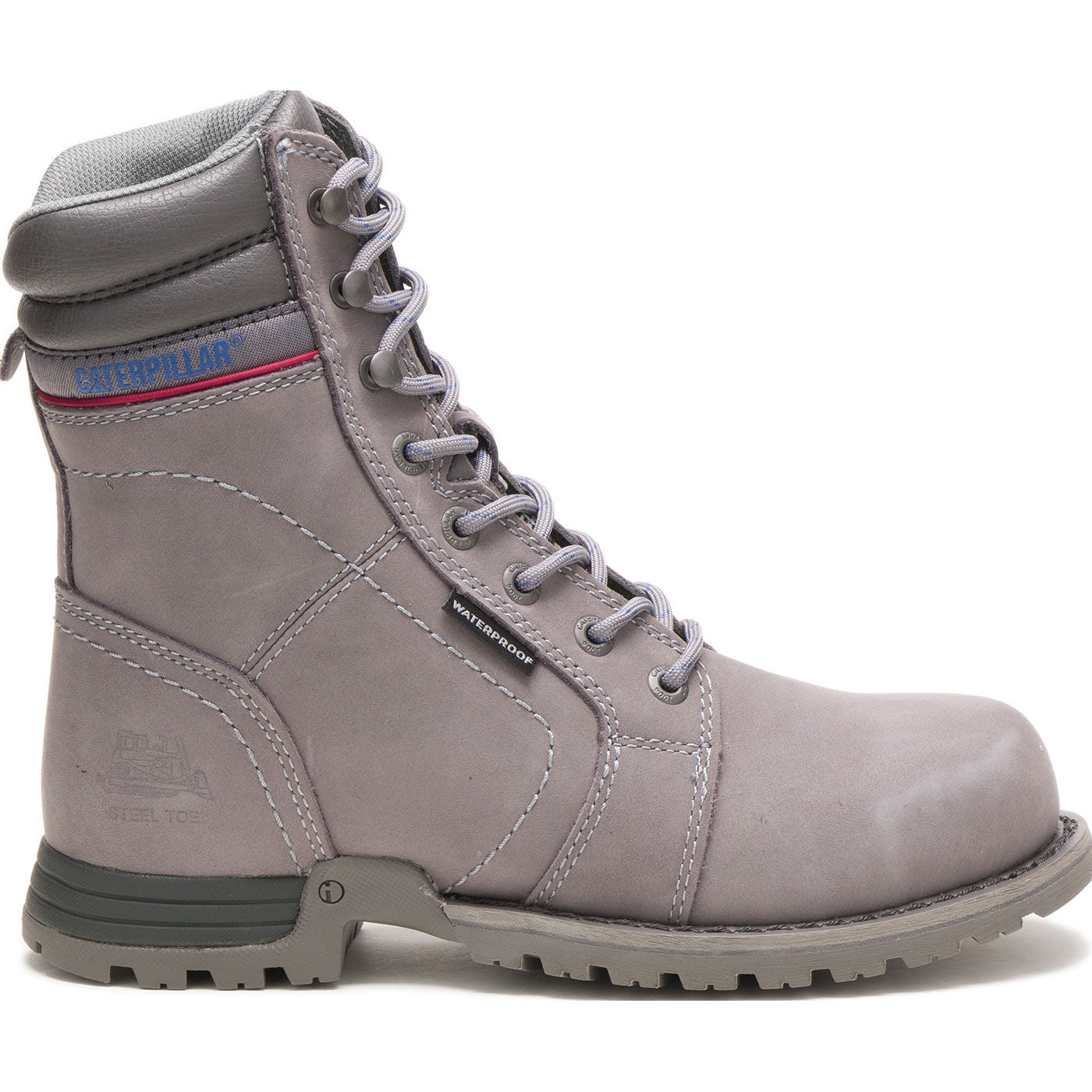 Cat Echo Women's 8-inch Steel Toe Electrical Hazard Waterproof Leather Work Boot - main