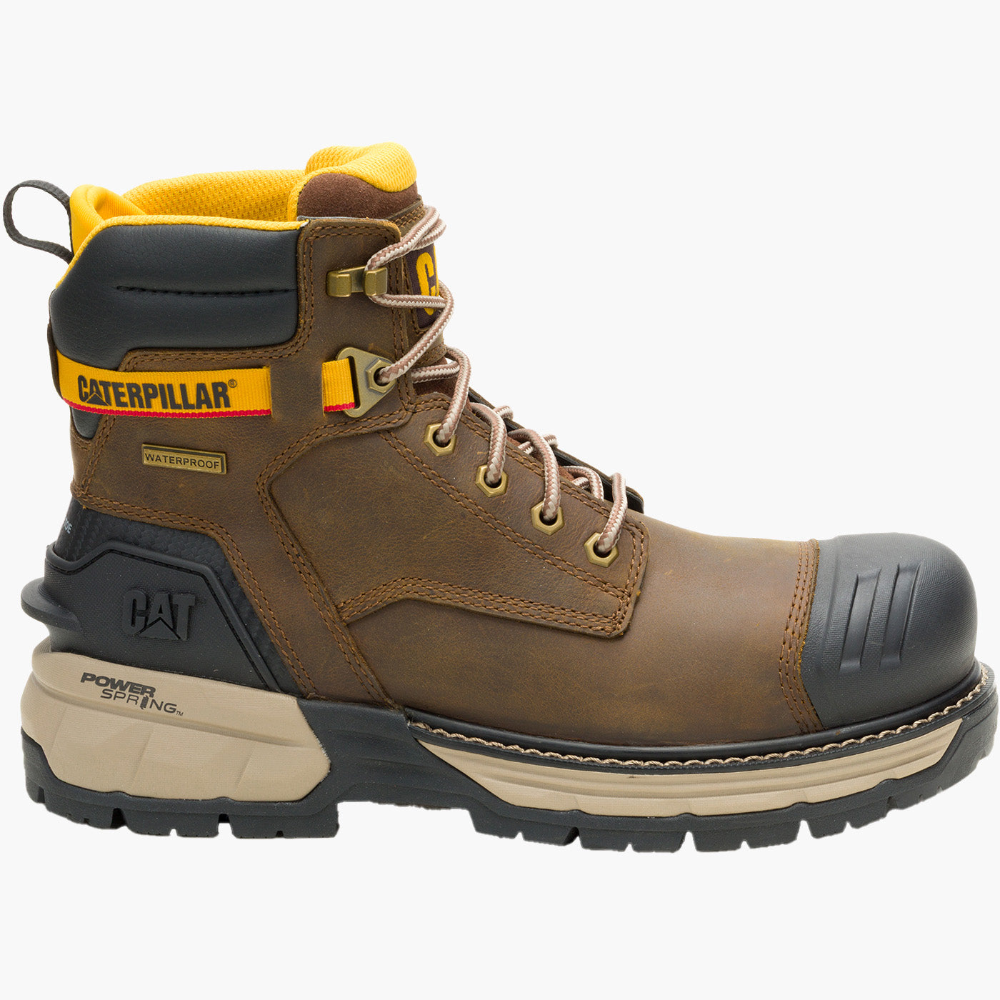 Cat Excavator Men's 6-inch Composite Toe Electrical Hazard Waterproof Work Boot