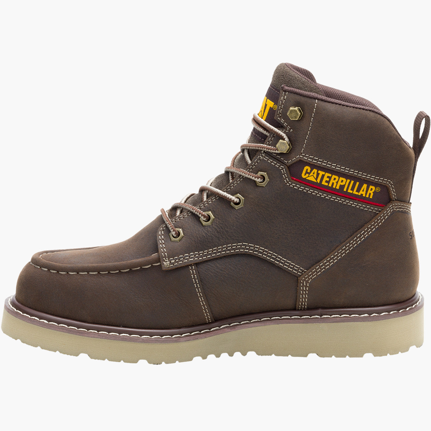 Cat Reclaimer Moc Men's 6-inch Steel Toe Electrical Hazard Waterproof Wedge Work Boot