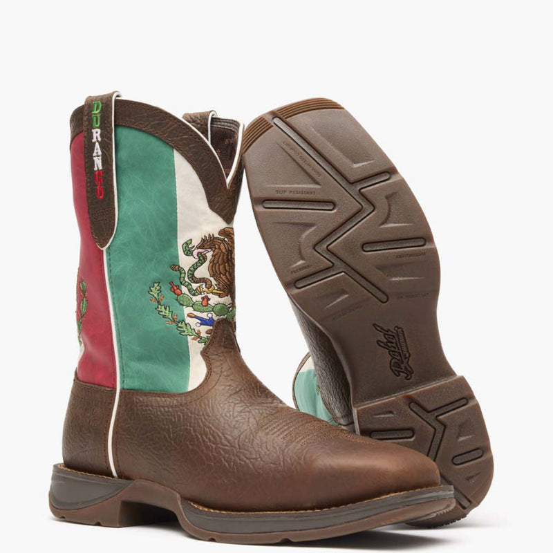 Rebel by Durango® Steel Toe Mexico Flag Western Boot - outsole