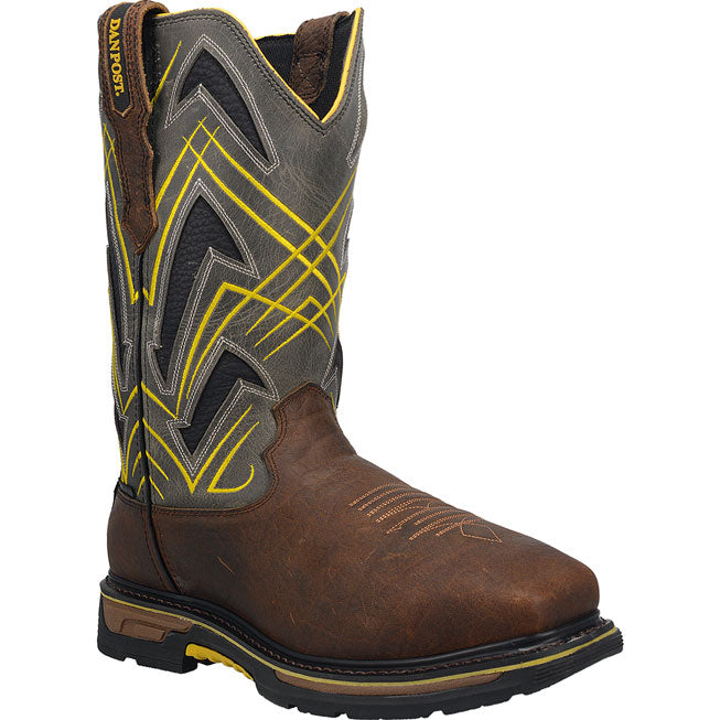 Dan Post Cyclone Men's 12-inch Composite Toe Electrical Hazard Waterproof Western Work Boot - main