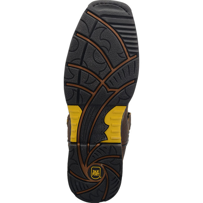Dan Post Cyclone Men's 12-inch Composite Toe Electrical Hazard Waterproof Western Work Boot - outsole
