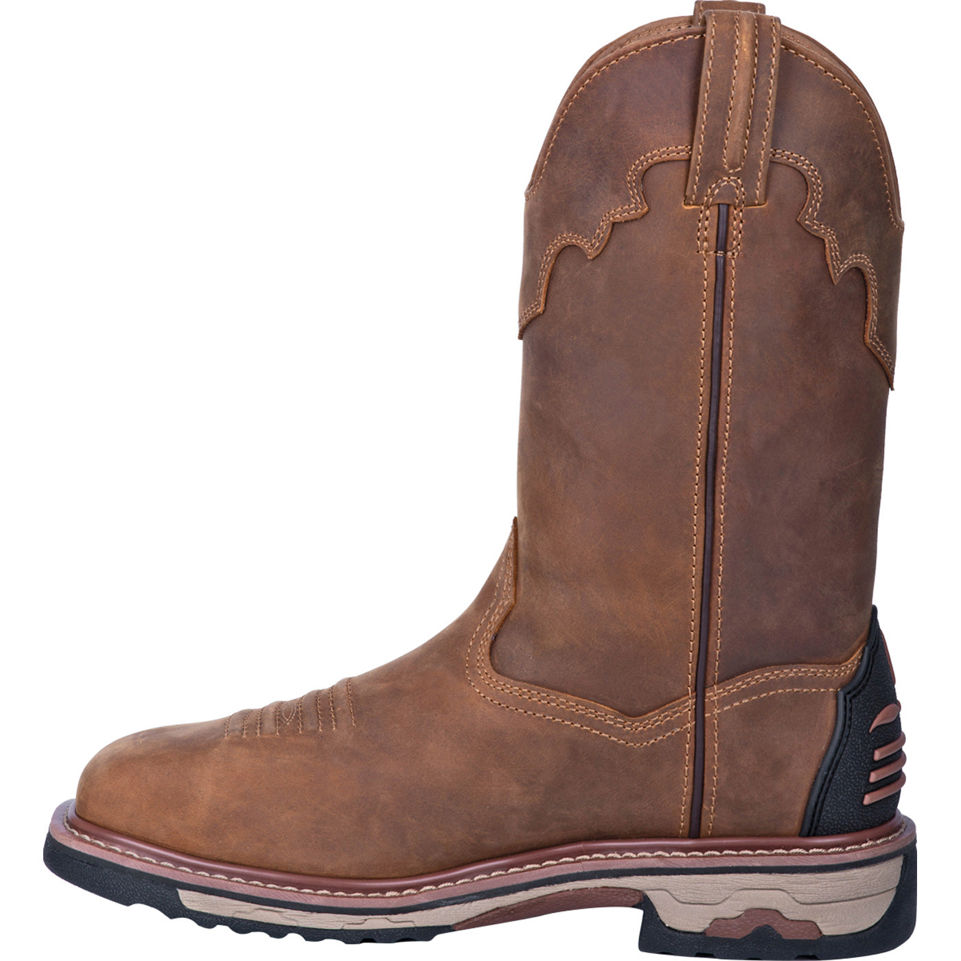 Dan Post Blayde Men's Steel Toe Electrical Hazard Waterproof Western Pull-on Work Boot - profile
