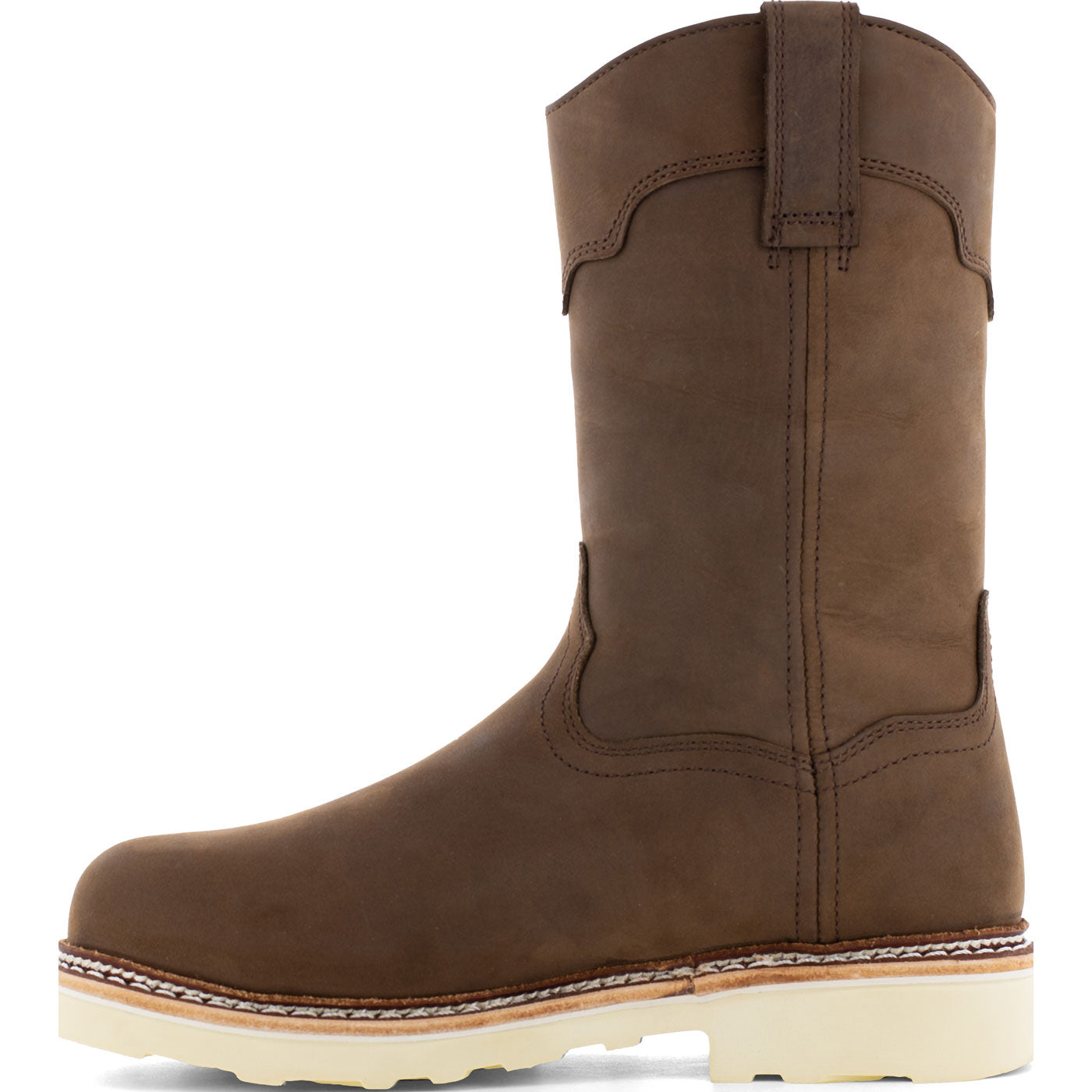 Frye Supply Men's 10-inch Steel Toe Electrical Hazard Waterproof Pull-On Work Boot - profile