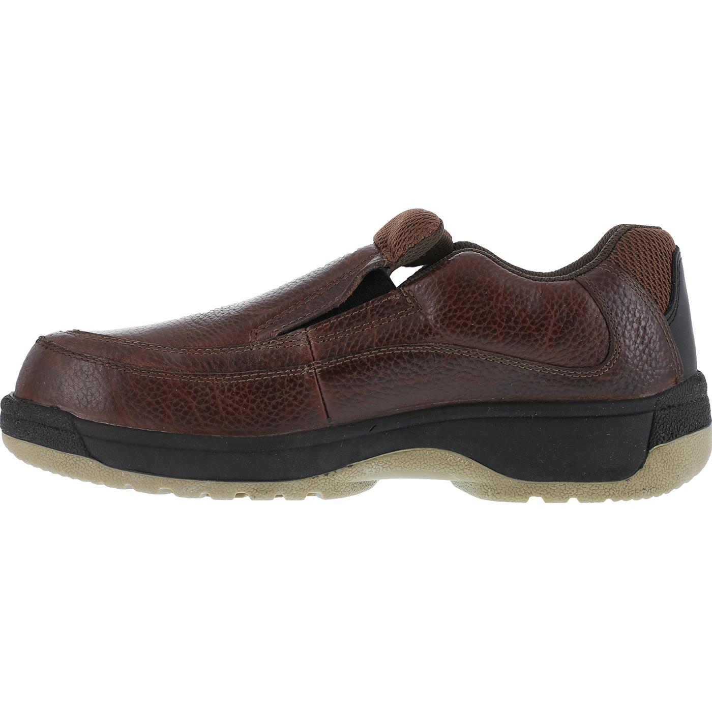 Florsheim Work Lucky Men's Composite Toe Static-Dissipative Slip-On Leather Work Shoes - profile