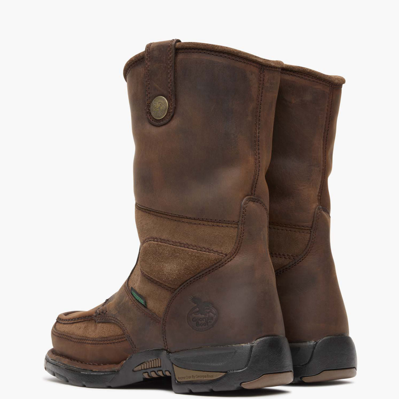 Georgia Athens Steel Toe Waterproof Wellington - back