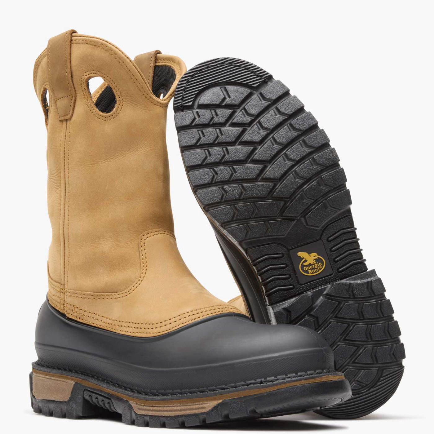 Georgia Boot Muddog Steel Toe Waterproof Wellington - outsole