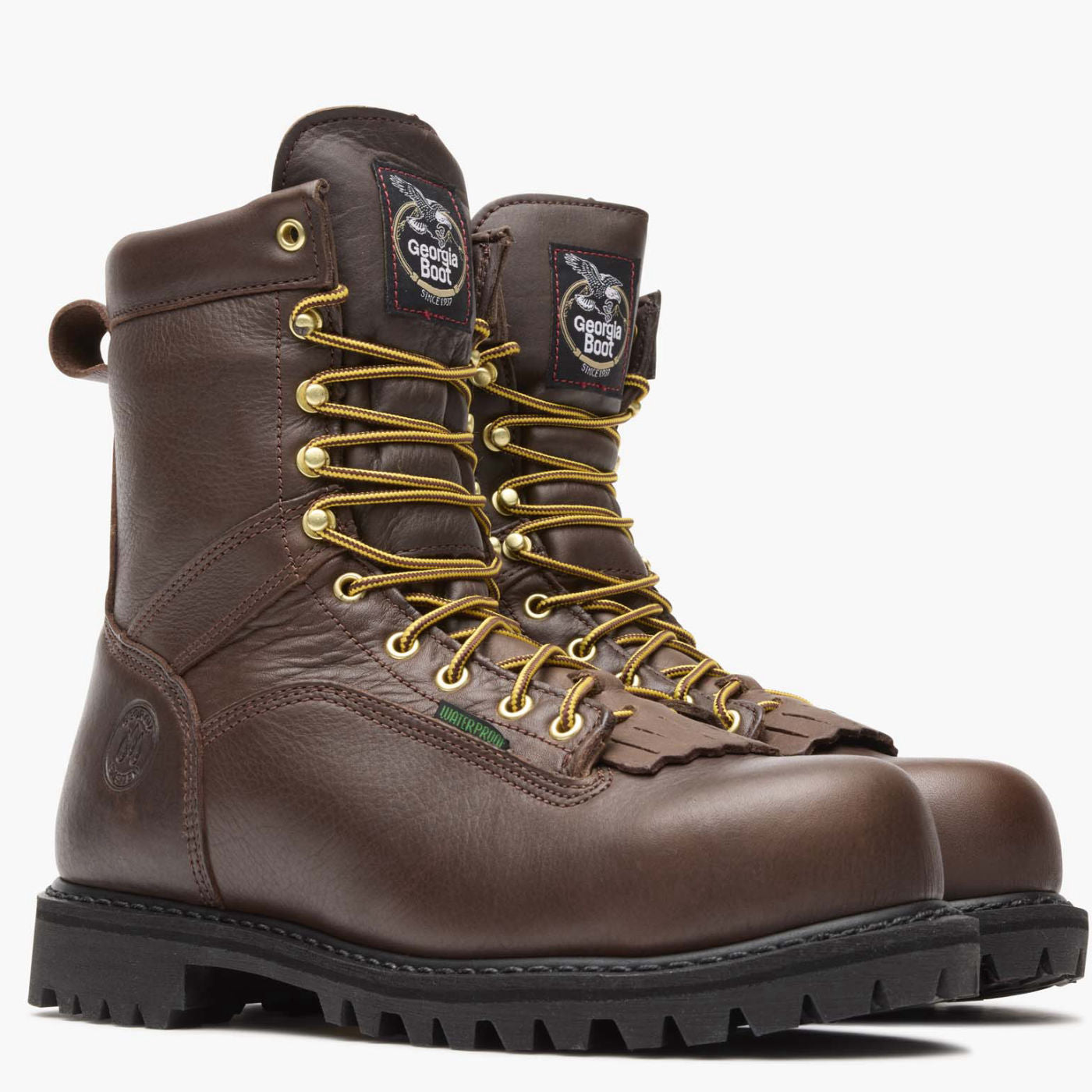 Georgia Boot Lace-to-Toe Steel Toe Waterproof Work Boot - 12