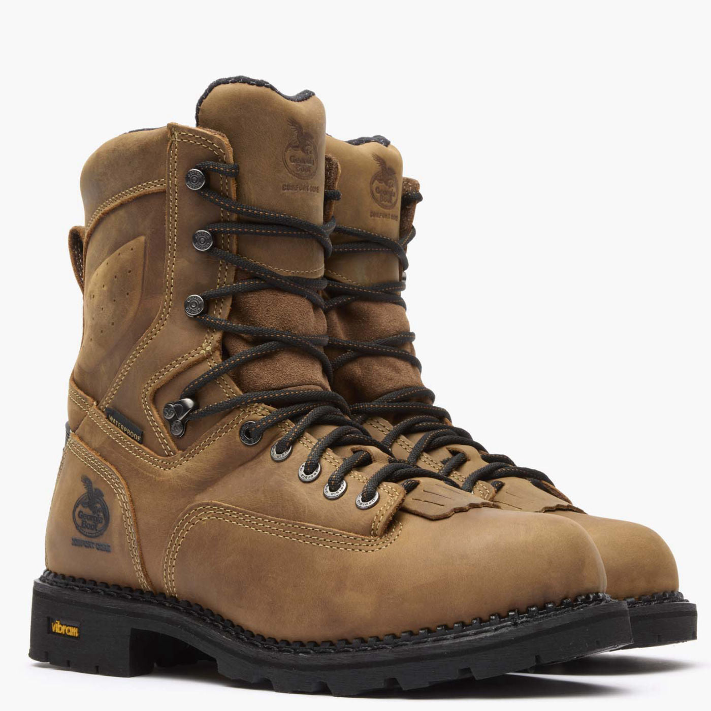 Georgia Boot Comfort Core Waterproof Low Heel Logger Work Boot - 12