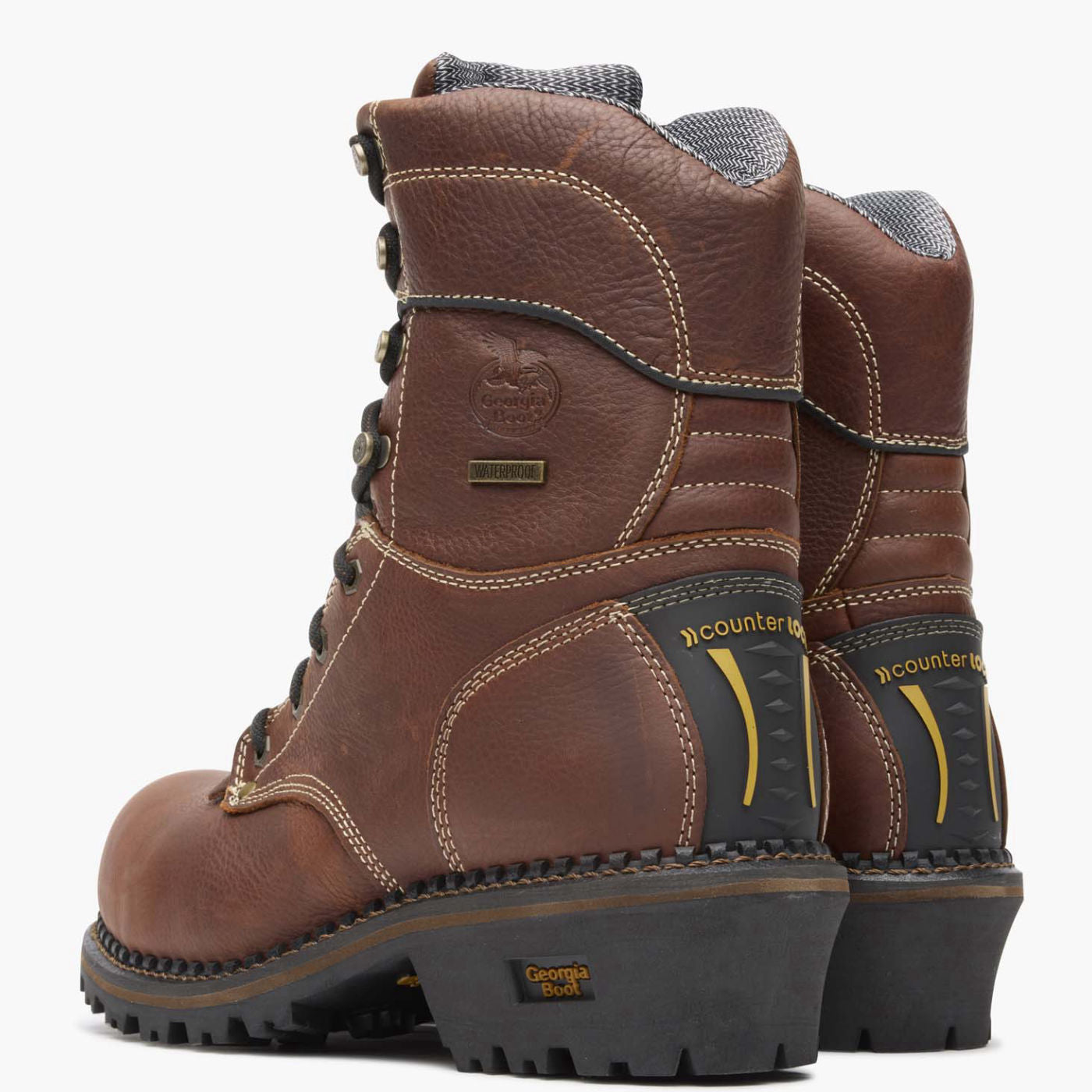 Georgia Boot AMP LT Logger Composite Toe Waterproof Work Boot - back