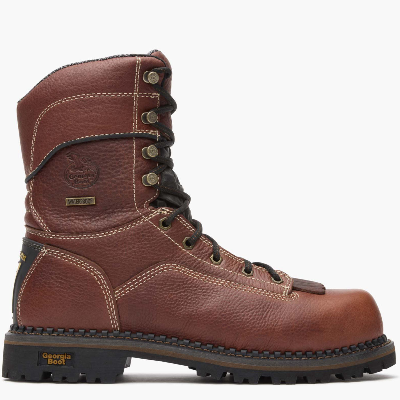 Georgia Boot AMP LT Logger Composite Toe Low Heel Waterproof Work Boot ...