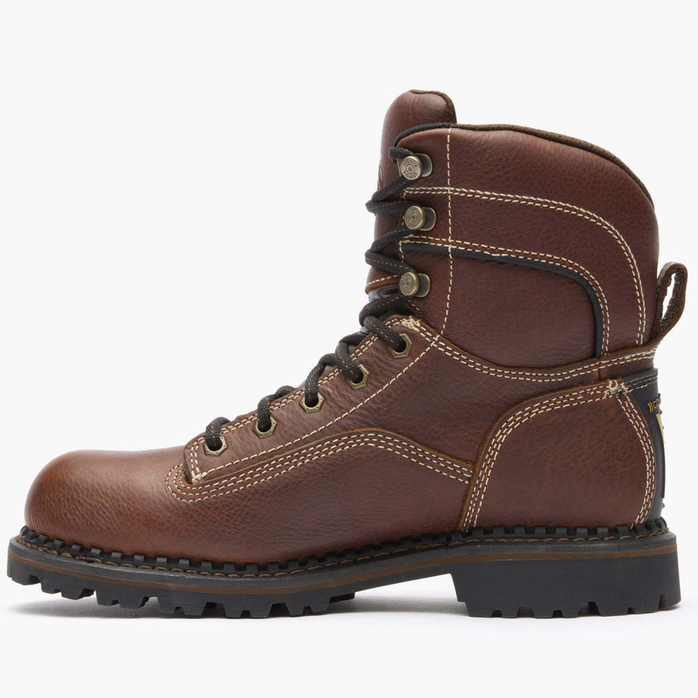 Georgia Boot AMP LT Logger Women's Alloy Toe Waterproof Low Heel Logger Boot - profile
