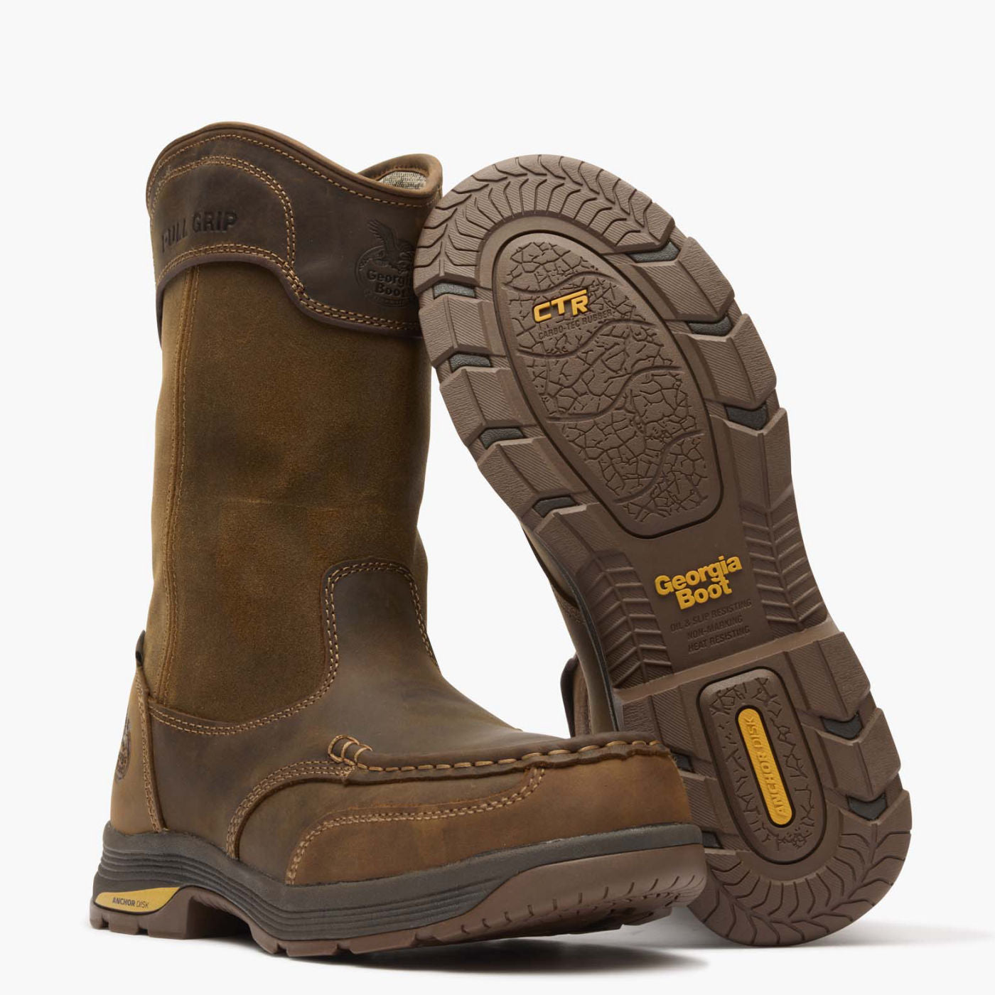 Georgia Boot Athens SuperLyte Alloy Toe Waterproof Wellington Pull