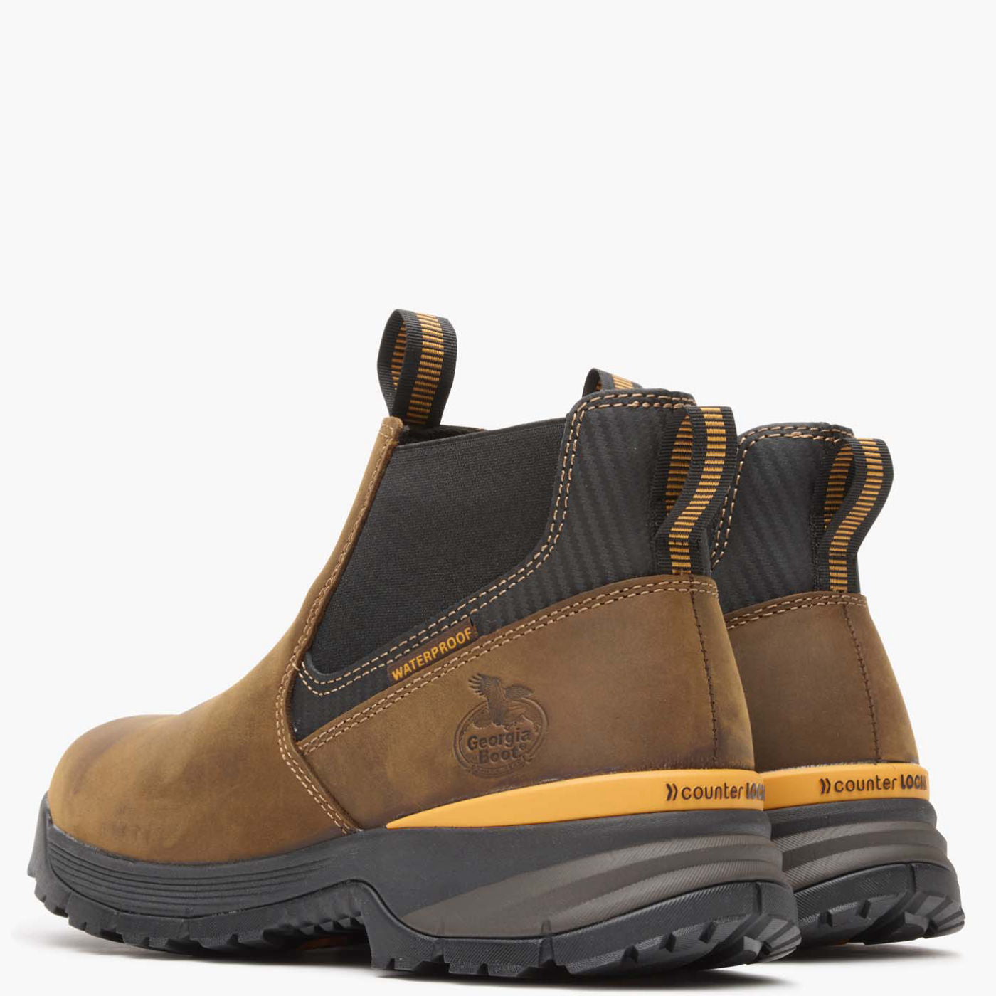 Georgia Boot TBD Waterproof Chelsea Work Boot - back