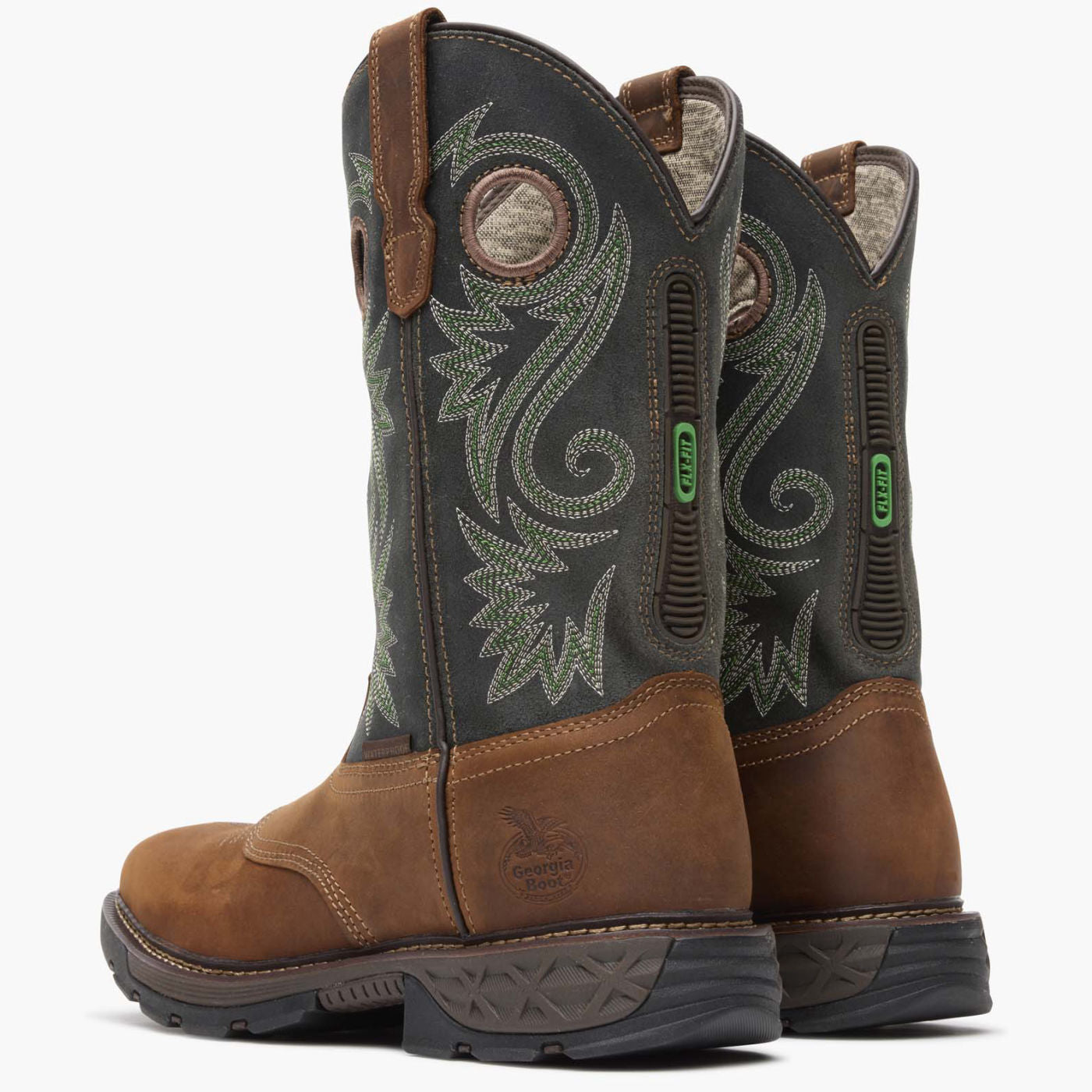 Georgia Boot Carbo-Tec FLX Waterproof Pull-on Work Boot - back
